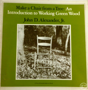 『Make a Chair from a Tree』の1978年の初版。表紙に写っているのが「JAチェア」。